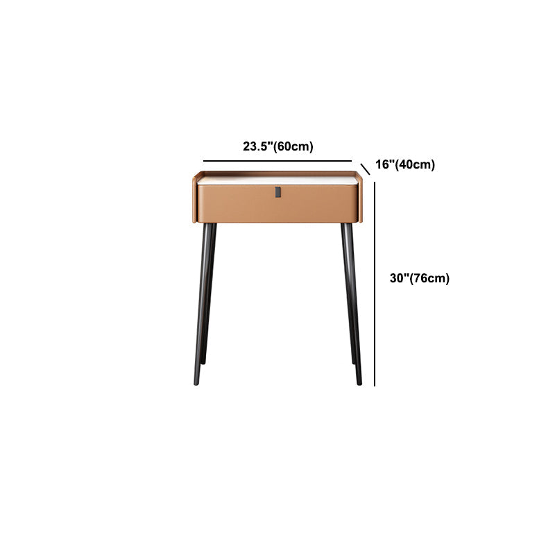 1/3の引き出し、23.62 "/27.56"スツールと鏡でセットされた幅の虚栄心、茶色