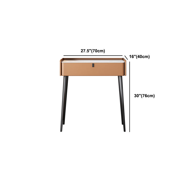 1/3の引き出し、23.62 "/27.56"スツールと鏡でセットされた幅の虚栄心、茶色