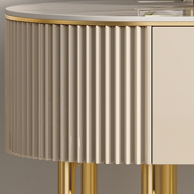 白い虚栄心、30.71 "スツール付きの高石の虚栄心、2/4引き出しドレッサー