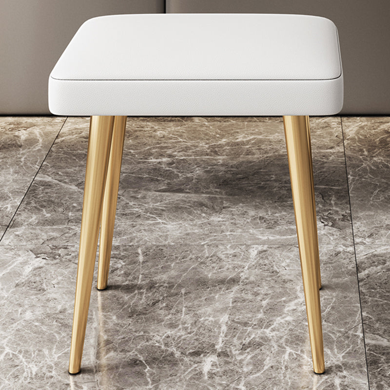 Vanity bianco con tavolo da trucco e sgabelli, cassetti 1/2 cassetti - 31,89 "H