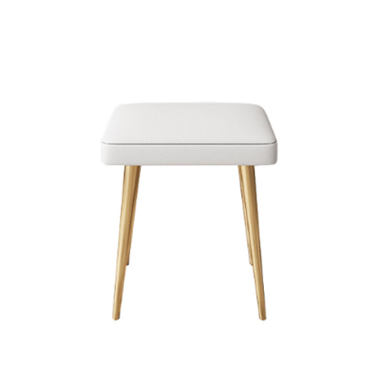 Vanity bianco con tavolo da trucco e sgabelli, cassetti 1/2 cassetti - 31,89 "H