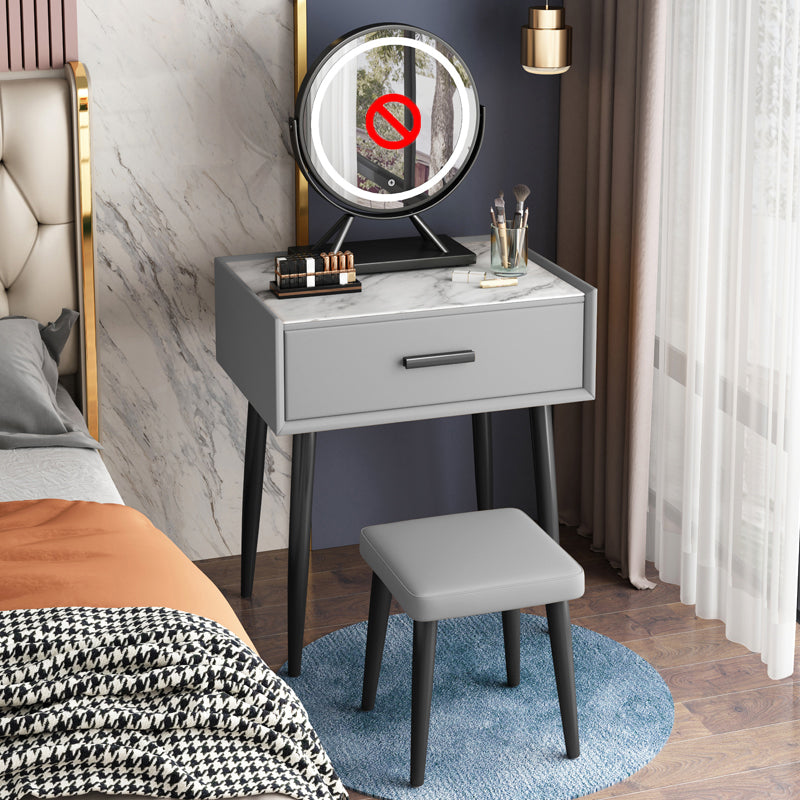 Vanité de maquillage à table en ardoise moderne de 29,5 "Hauteur pour chambre à coucher