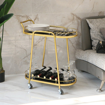 32.28" High Rolling Contemporary Prep Table Stone Prep Table