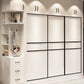 Contemporary Wardrobe White Colour Wooden Wardrobe Closet With 2 Drawers Clearhalo 'Armoires & Wardrobes' 'armoires_wardrobes' 'Bedroom Furniture' 'furn' 'furn_armoires_wardrobes' 'Furniture' 5404770