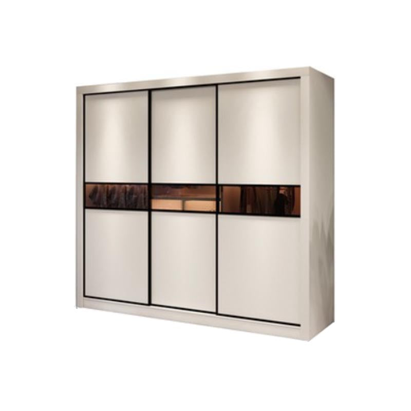 Contemporary Wardrobe White Colour Wooden Wardrobe Closet With 2 Drawers 79"L x 24"W x 79"H Clearhalo 'Armoires & Wardrobes' 'armoires_wardrobes' 'Bedroom Furniture' 'furn' 'furn_armoires_wardrobes' 'Furniture' 5404772