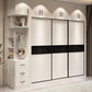 Contemporary Wardrobe White Colour Wooden Wardrobe Closet With 2 Drawers Clearhalo 'Armoires & Wardrobes' 'armoires_wardrobes' 'Bedroom Furniture' 'furn' 'furn_armoires_wardrobes' 'Furniture' 5404775