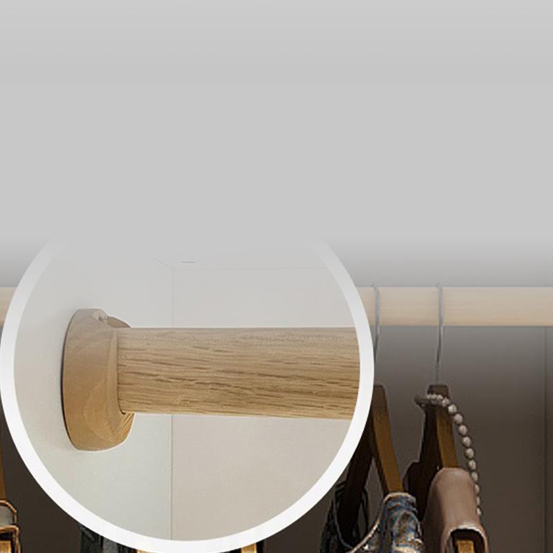 Contemporary Wardrobe White Colour Wooden Wardrobe Closet With 2 Drawers Clearhalo 'Armoires & Wardrobes' 'armoires_wardrobes' 'Bedroom Furniture' 'furn' 'furn_armoires_wardrobes' 'Furniture' 5404782