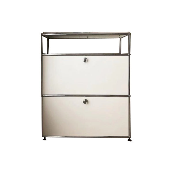 Aparador de estilo de estilo contemporáneo de estilo de madera con marco de metal