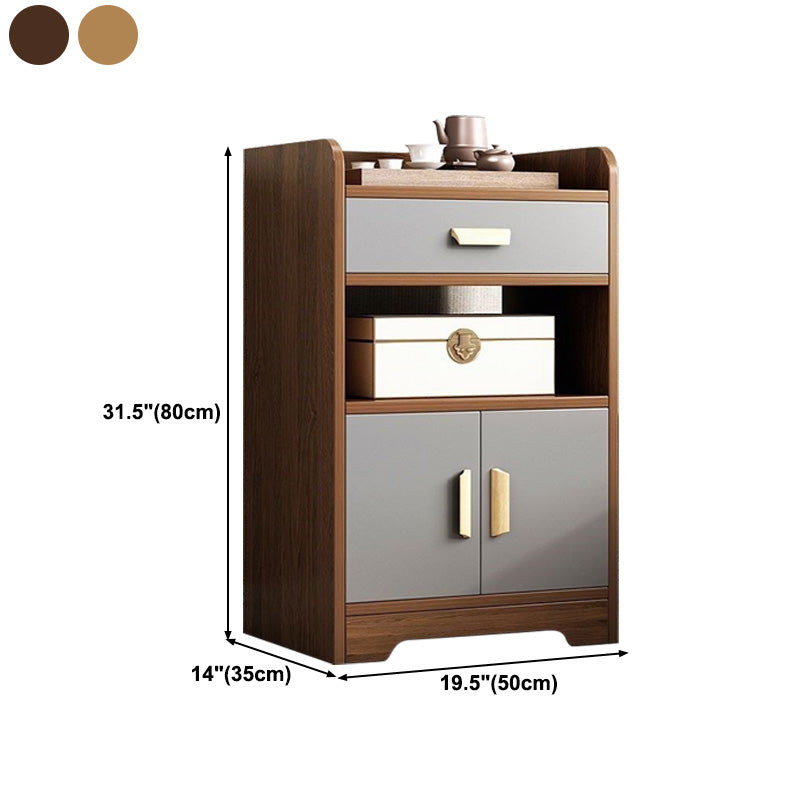 Manufactured Wood Dining Server Contemporary 1 Door Kitchen Server Clearhalo 'buffet_sideboard' 'Buffets & Sideboards' 'furn' 'furn_buffet_sideboard' 'Furniture' 'Kitchen & Dining Furniture' 5405094