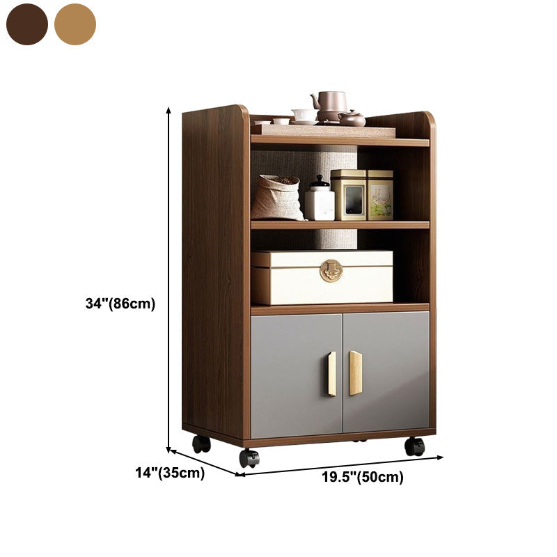 Manufactured Wood Dining Server Contemporary 1 Door Kitchen Server Clearhalo 'buffet_sideboard' 'Buffets & Sideboards' 'furn' 'furn_buffet_sideboard' 'Furniture' 'Kitchen & Dining Furniture' 5405095