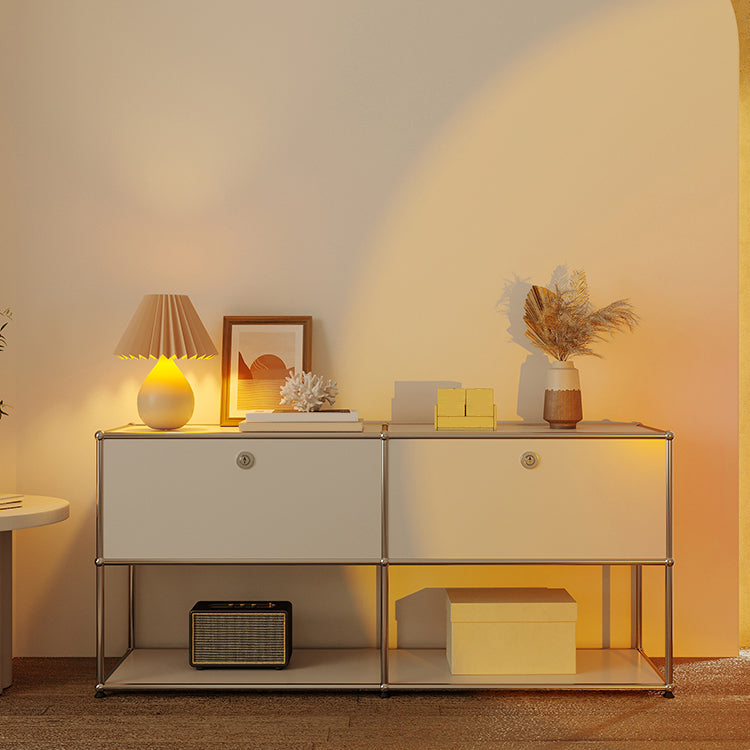 Plate-forme blanche de style moderne.