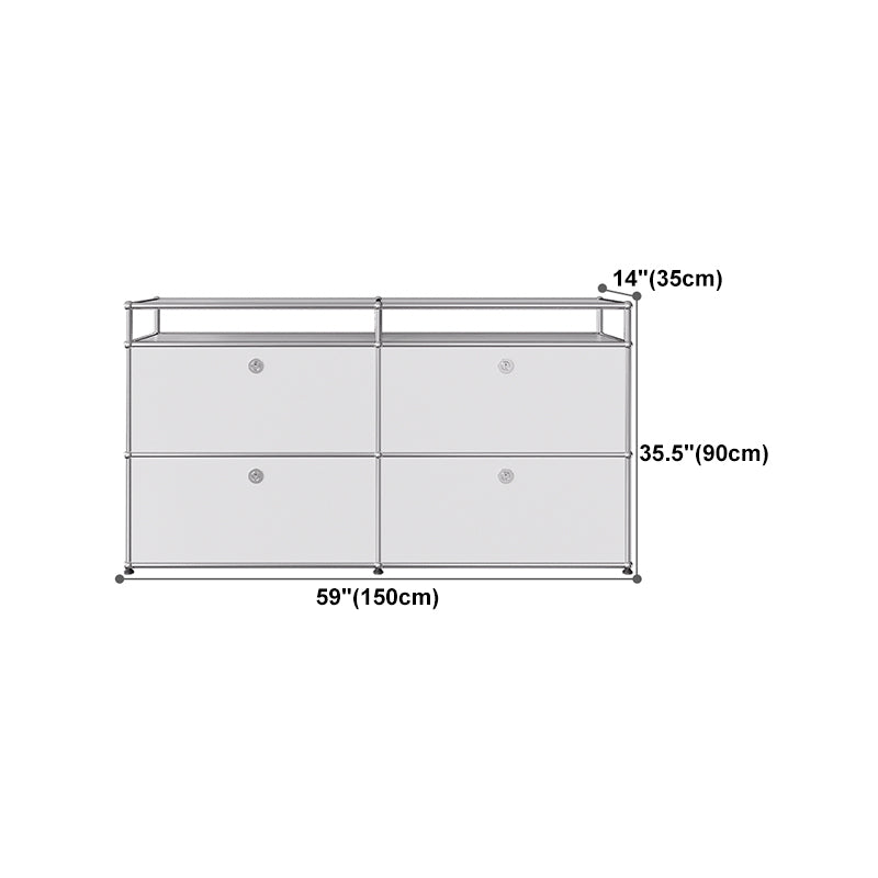 Plate-forme blanche de style moderne.
