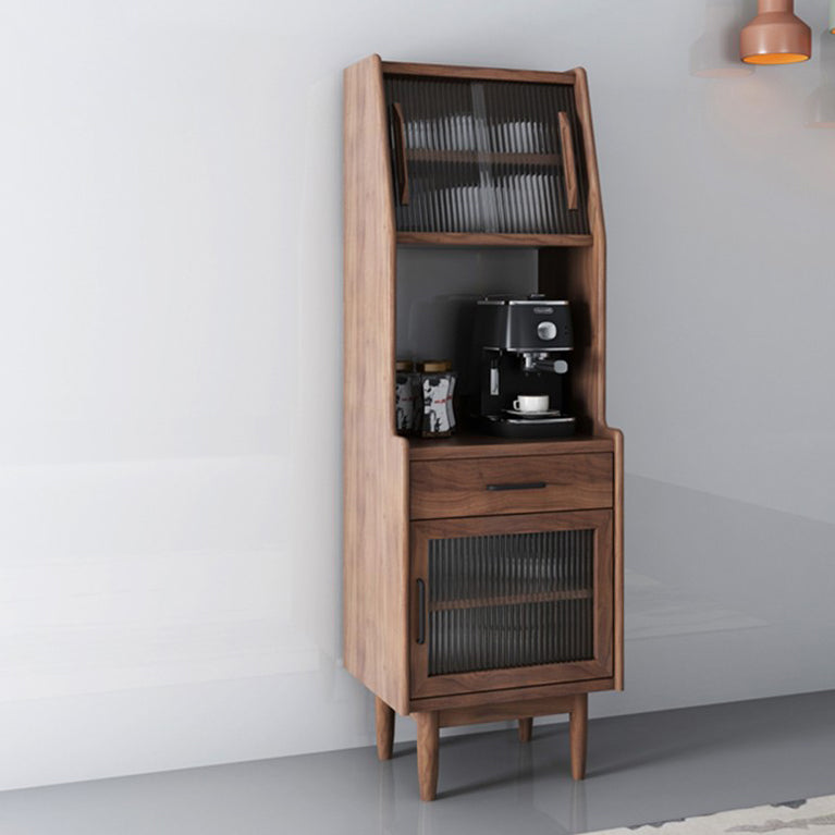Sideboard di pino di altezza da 68 pollici contemporanei 1 cassetto e porte per soggiorno per soggiorno