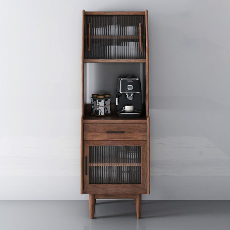 Sideboard di pino di altezza da 68 pollici contemporanei 1 cassetto e porte per soggiorno per soggiorno