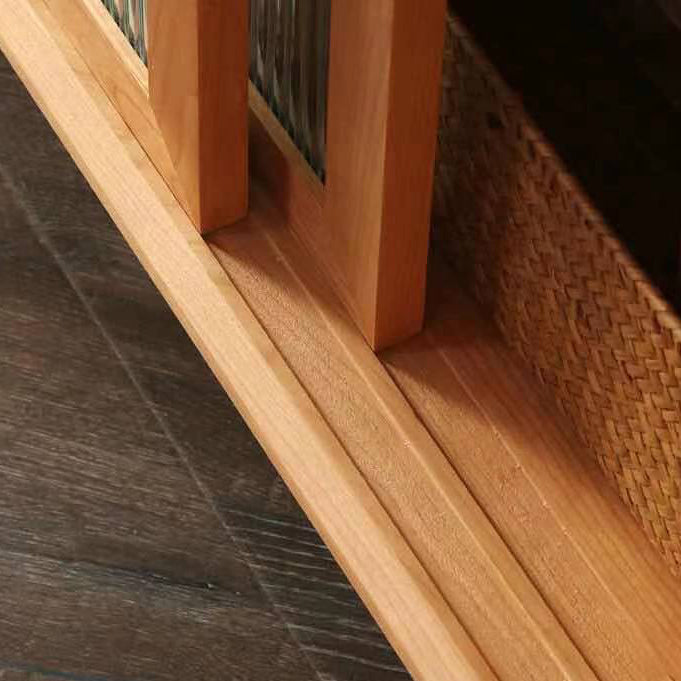 Sideboard in legno contemporaneo 3 cassetti e porte armadio per soggiorno