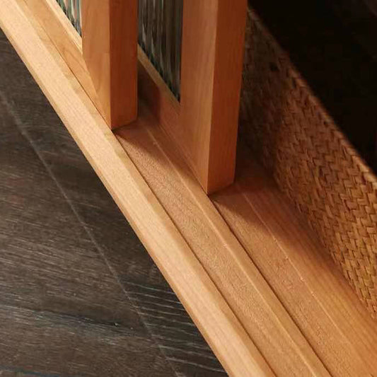 Sideboard in legno contemporaneo 3 cassetti e porte armadio per soggiorno