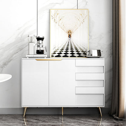 Credenza in legno ingegnerizzato a 3 cassetti ingegneri moderni rilancio regolabili per soggiorno