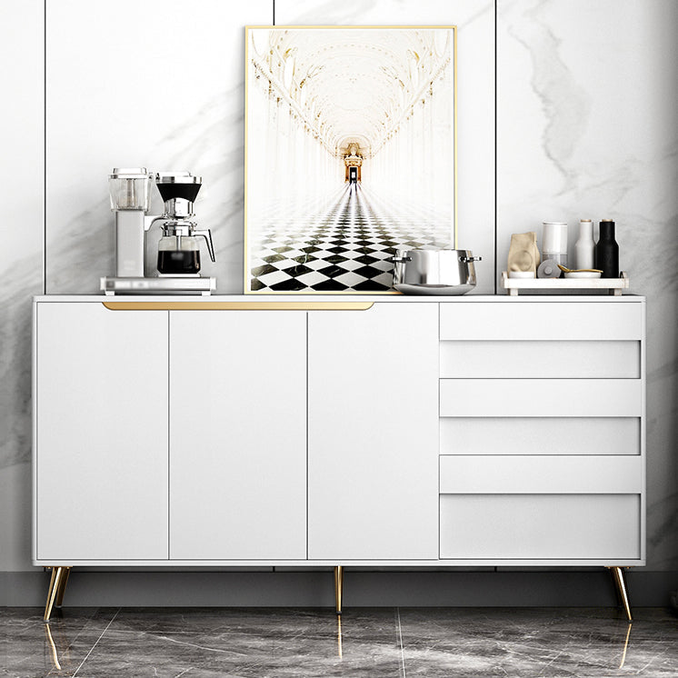 Credenza in legno ingegnerizzato a 3 cassetti ingegneri moderni rilancio regolabili per soggiorno