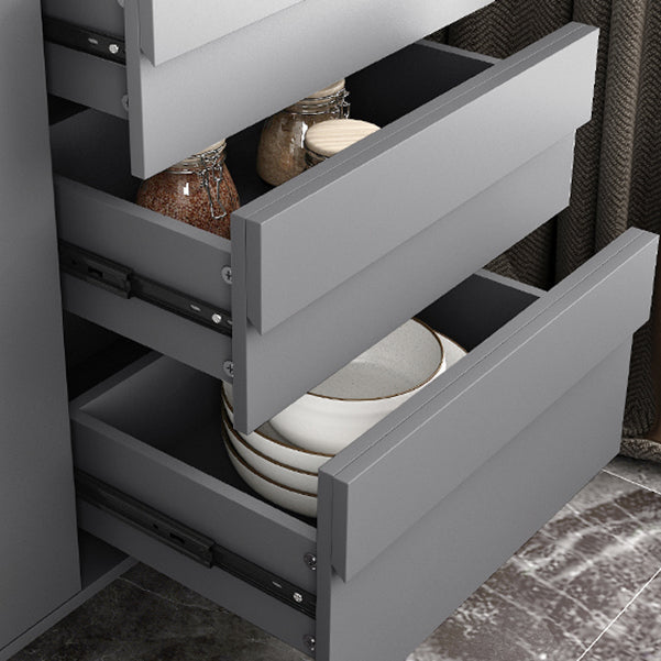 Credenza in legno ingegnerizzato a 3 cassetti ingegneri moderni rilancio regolabili per soggiorno