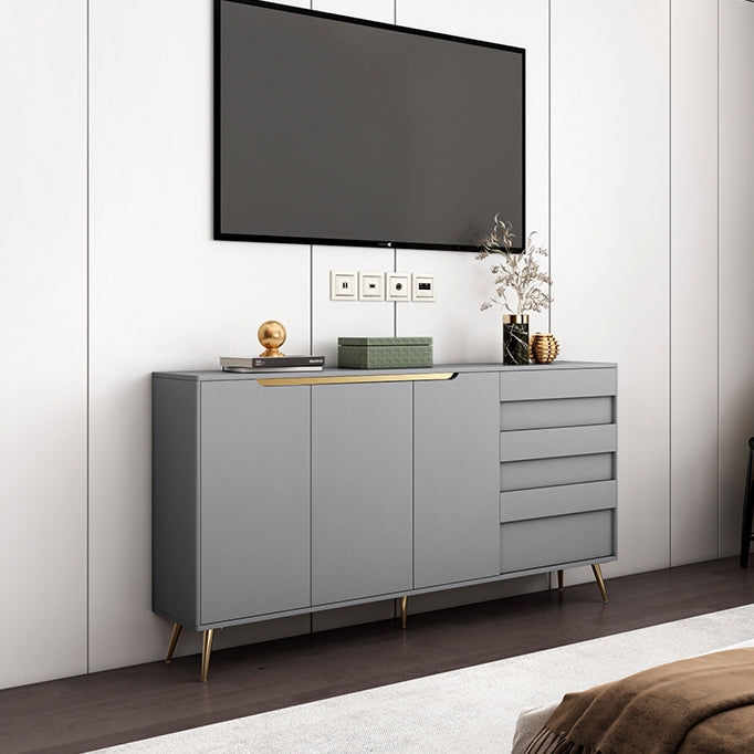 Credenza in legno ingegnerizzato a 3 cassetti ingegneri moderni rilancio regolabili per soggiorno