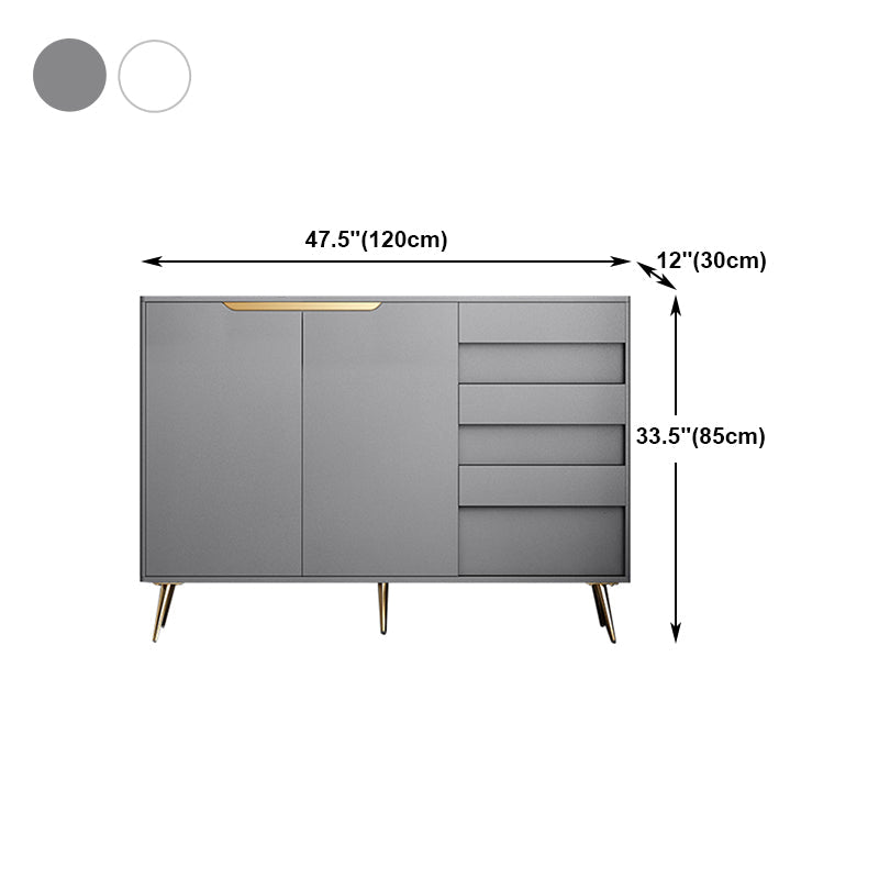 Credenza in legno ingegnerizzato a 3 cassetti ingegneri moderni rilancio regolabili per soggiorno