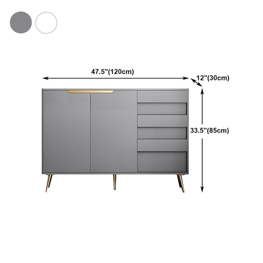 Credenza in legno ingegnerizzato a 3 cassetti ingegneri moderni rilancio regolabili per soggiorno
