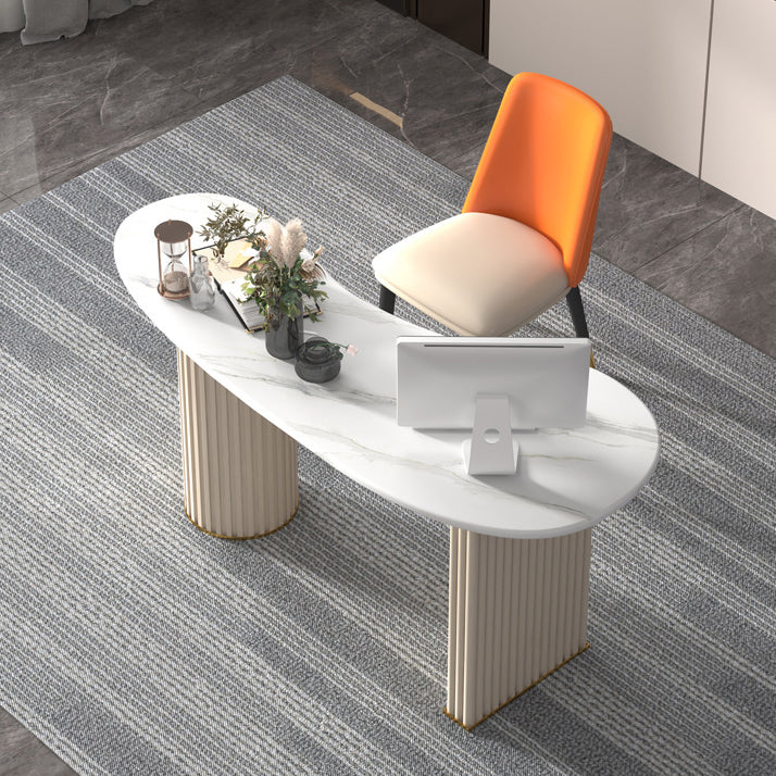 Zeitgenössischer Stil Office Desk gekrümmt weißes Büro und Heimschreiberschreibtisch