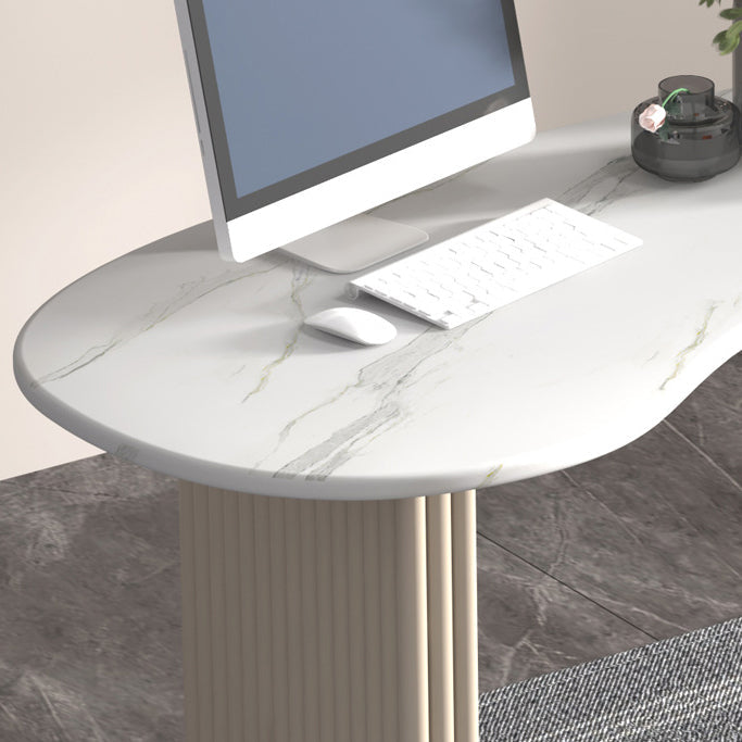 Zeitgenössischer Stil Office Desk gekrümmt weißes Büro und Heimschreiberschreibtisch