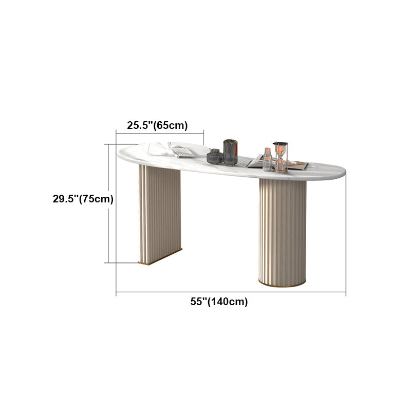 Zeitgenössischer Stil Office Desk gekrümmt weißes Büro und Heimschreiberschreibtisch