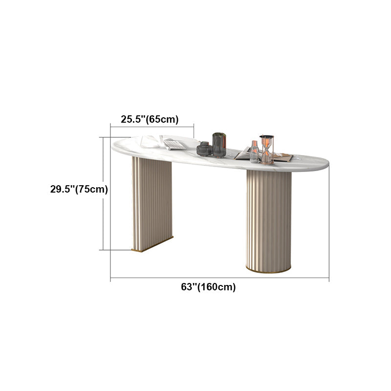 Zeitgenössischer Stil Office Desk gekrümmt weißes Büro und Heimschreiberschreibtisch