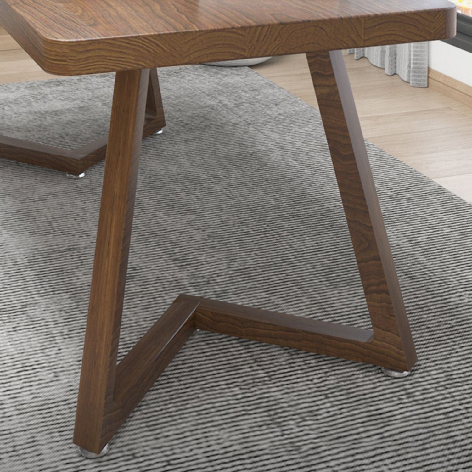 Modern Style Home Office Desk Curved Solid Wood Sled Writing Desk Clearhalo 'furn' 'furn_office_desk' 'Furniture' 'Office Desks' 'Office Furniture' 'office_desk' 5405538