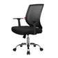 Silver Metal Modern Desk Chair with Mid-Back Mesh Conference Chair
