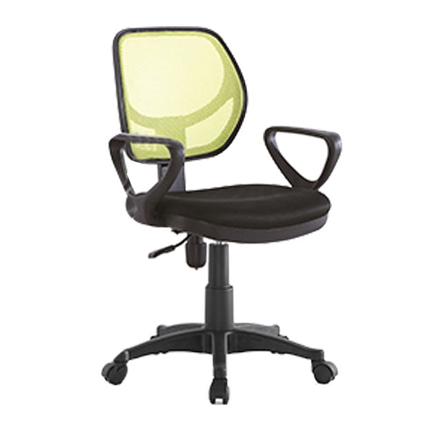 Moderner schwarzer Nylon-Mittel-Rücken-Schreibtischstuhl einfache Home Office Stuhl