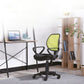 Modern Black Nylon Mid-Back Desk Chair Simple Home Office Chair