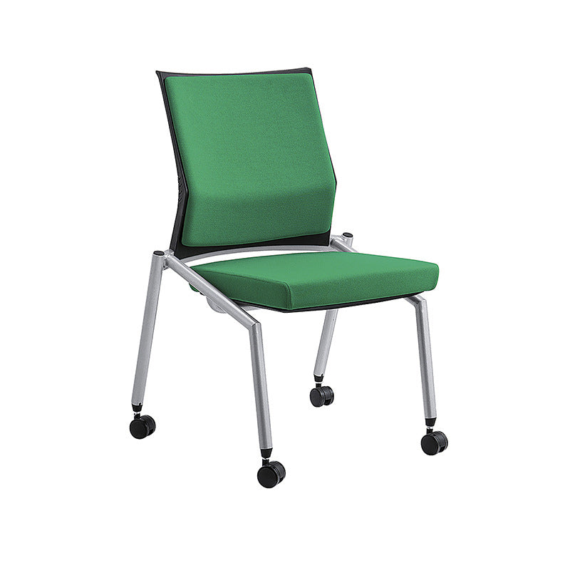 Silla de conferencia de plástico y nylon moderna con silla de oficina en casa en el centro de atrás