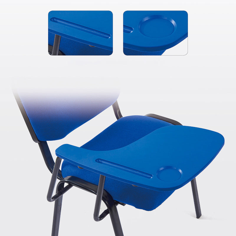 Armloze conferentiestoel Mid terug moderne bureaustoel met metalen benen