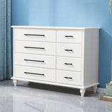 5 / 7 / 8 Drawers White Wooden Storage Chest Modern Style Storage Chest Dresser