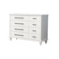5 / 7 / 8 Drawers White Wooden Storage Chest Modern Style Storage Chest Dresser