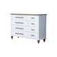 5 / 7 / 8 Drawers White Wooden Storage Chest Modern Style Storage Chest Dresser