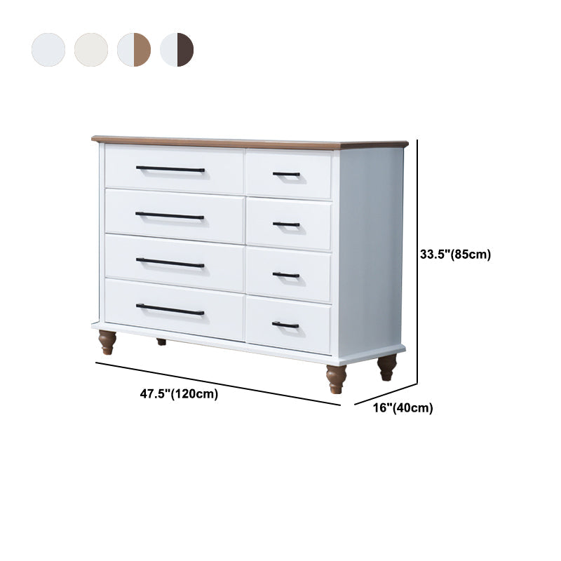 5/7/8 laden Witte houten opbergkast moderne stijl opbergkast dressoir