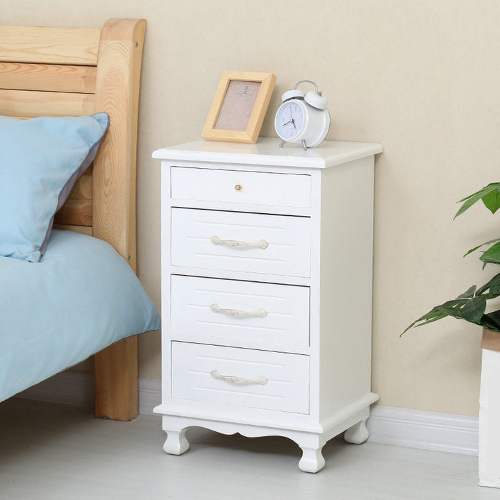 White Wooden Lingerie Chest Modern Style Vertical Storage Chest Dresser Clearhalo 'Bedroom Furniture' 'Dressers & Chests' 'dressers_chests' 'furn' 'furn_dressers_chests' 'Furniture' 5406048