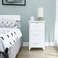 White Wooden Lingerie Chest Modern Style Vertical Storage Chest Dresser Clearhalo 'Bedroom Furniture' 'Dressers & Chests' 'dressers_chests' 'furn' 'furn_dressers_chests' 'Furniture' 5406053