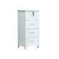 White Wooden Lingerie Chest Modern Style Vertical Storage Chest Dresser https: res.litfad.com site img item 2022 07 10 5406063 1200x1200.jpg Clearhalo 'Bedroom Furniture' 'Dressers & Chests' 'dressers_chests' 'furn' 'furn_dressers_chests' 'Furniture' 5406063