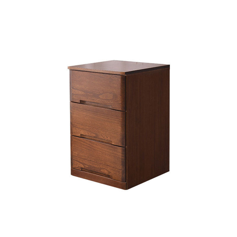 White and Brown Wooden Lingerie Chest Vertical Storage Chest Dresser with Wheels 18"L x 20"W x 31"H Coffee Clearhalo 'Bedroom Furniture' 'Dressers & Chests' 'dressers_chests' 'furn' 'furn_dressers_chests' 'Furniture' 5406096