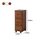 White and Brown Wooden Lingerie Chest Vertical Storage Chest Dresser with Wheels Clearhalo 'Bedroom Furniture' 'Dressers & Chests' 'dressers_chests' 'furn' 'furn_dressers_chests' 'Furniture' 5406105