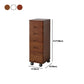 White and Brown Wooden Lingerie Chest Vertical Storage Chest Dresser with Wheels Clearhalo 'Bedroom Furniture' 'Dressers & Chests' 'dressers_chests' 'furn' 'furn_dressers_chests' 'Furniture' 5406106