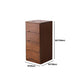 White and Brown Wooden Lingerie Chest Vertical Storage Chest Dresser with Wheels Clearhalo 'Bedroom Furniture' 'Dressers & Chests' 'dressers_chests' 'furn' 'furn_dressers_chests' 'Furniture' 5406108