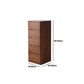 White and Brown Wooden Lingerie Chest Vertical Storage Chest Dresser with Wheels Clearhalo 'Bedroom Furniture' 'Dressers & Chests' 'dressers_chests' 'furn' 'furn_dressers_chests' 'Furniture' 5406109