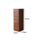 White and Brown Wooden Lingerie Chest Vertical Storage Chest Dresser with Wheels Clearhalo 'Bedroom Furniture' 'Dressers & Chests' 'dressers_chests' 'furn' 'furn_dressers_chests' 'Furniture' 5406110