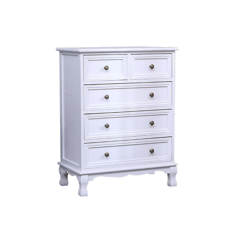 Solid Wood Storage Chest Retro Style Vertical Storage Chest Dresser 24"L x 14"W x 31"H White Clearhalo 'Bedroom Furniture' 'Dressers & Chests' 'dressers_chests' 'furn' 'furn_dressers_chests' 'Furniture' 5406115